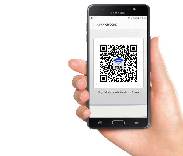 Scanning QR Codes Tap2Assist