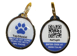 1 x NFC Tags, QR Code for Large Dogs.